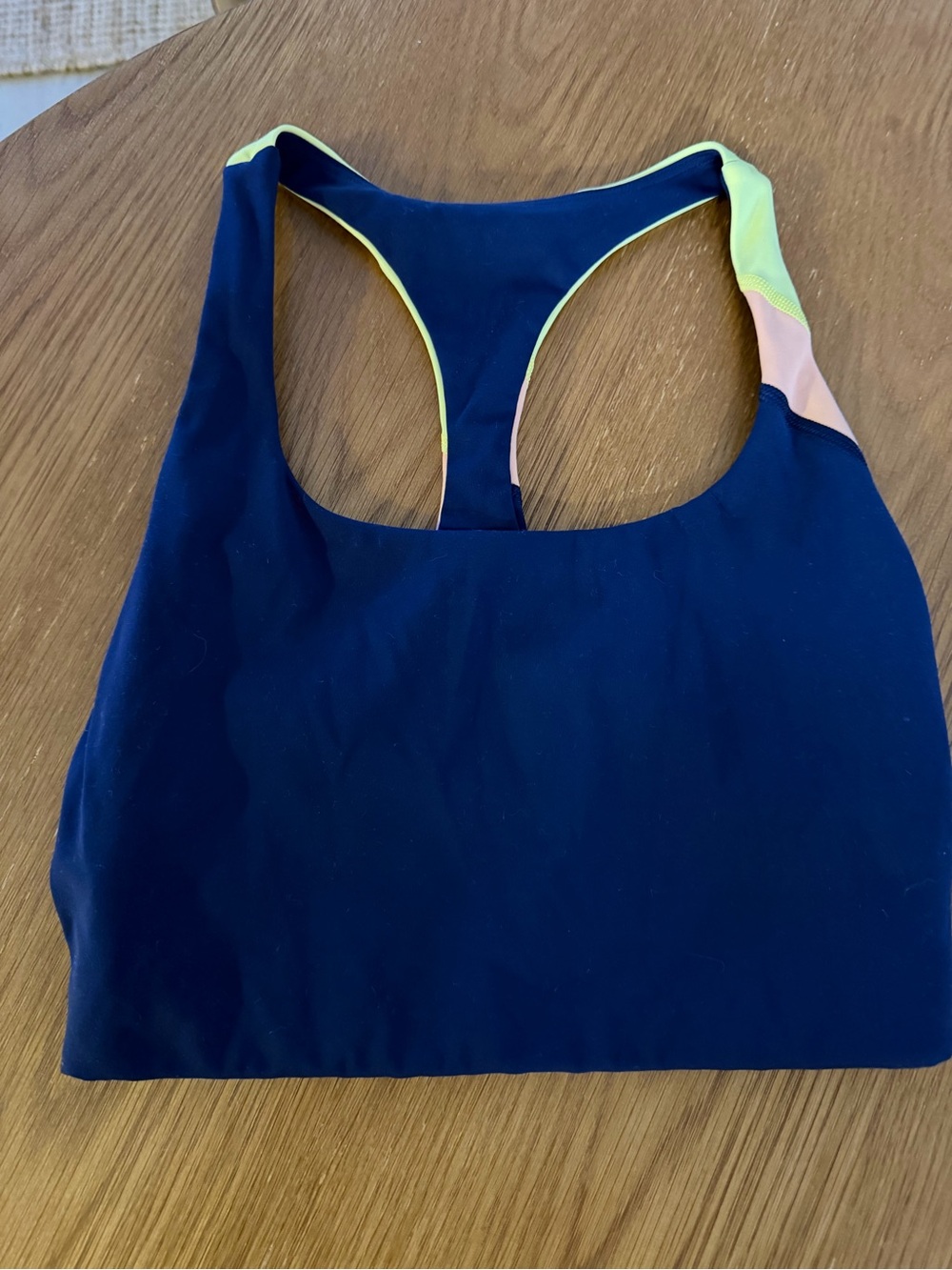 Spiritual Gangster Navy Racerback Sports Bra
